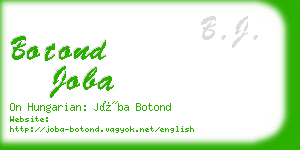 botond joba business card